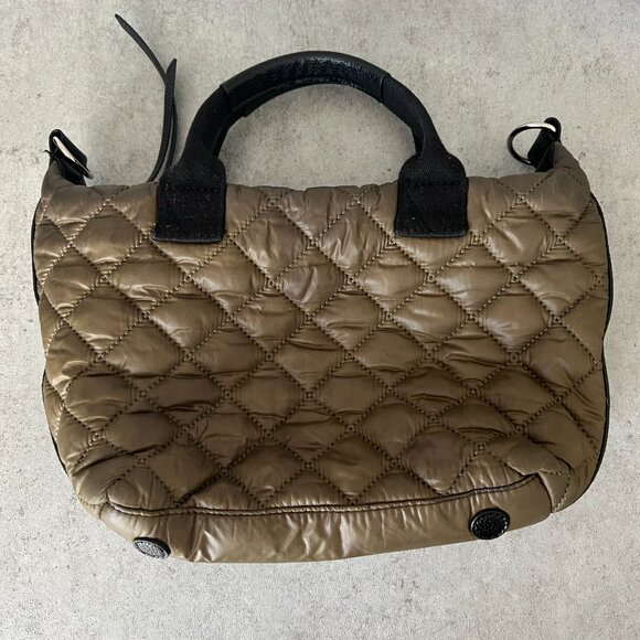 Mossimo Handbag Olive‎ Green Quilted 90's Y2K  Top Handle Handbag Hobo Clutch - Picture 2 of 5